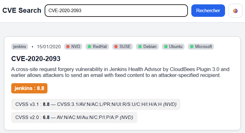 Screenshot de la version